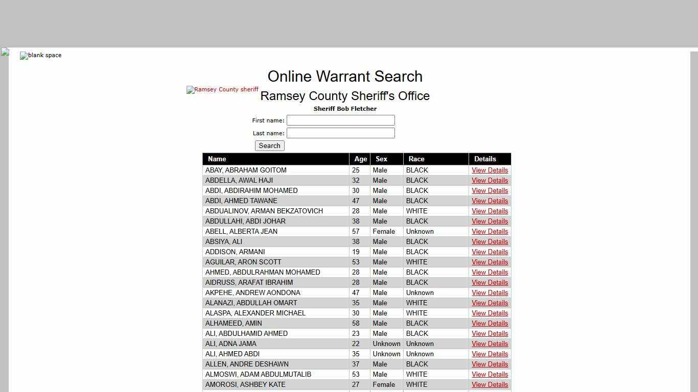 - Online Search Warrant