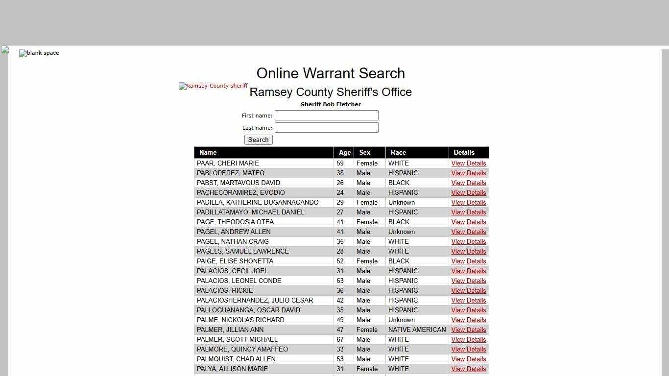 - Online Search Warrant
